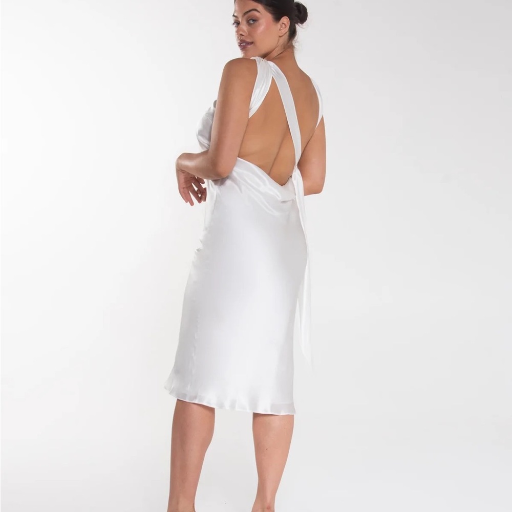The bar max dress blanc